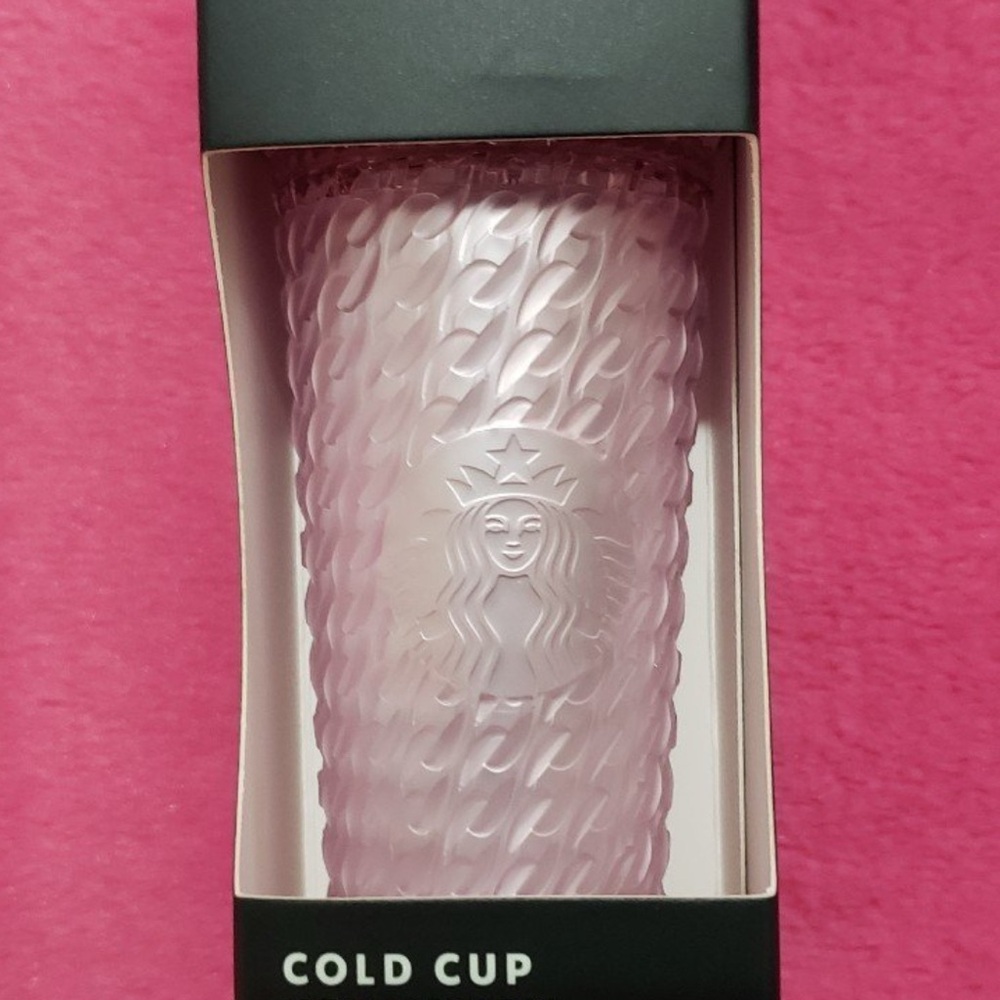 Starbucks BABY PINK Cold Cup Keychain